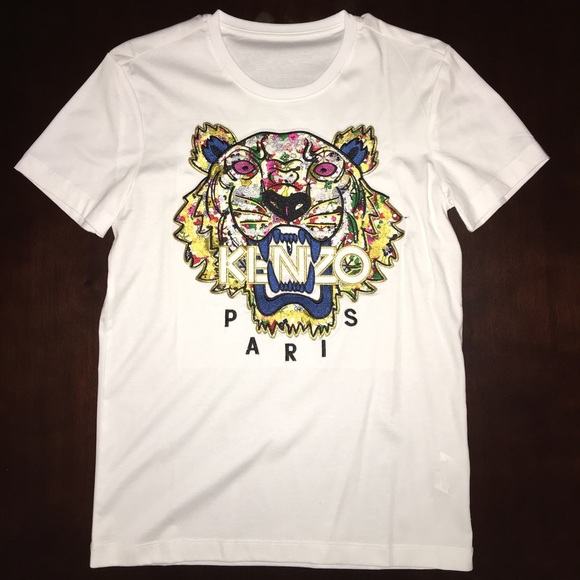 kenzo mens tiger t shirt